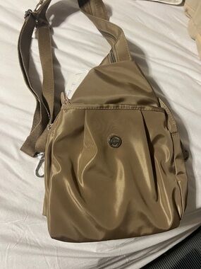 Aotian Neutral Beige Sling Crossbody Bag
